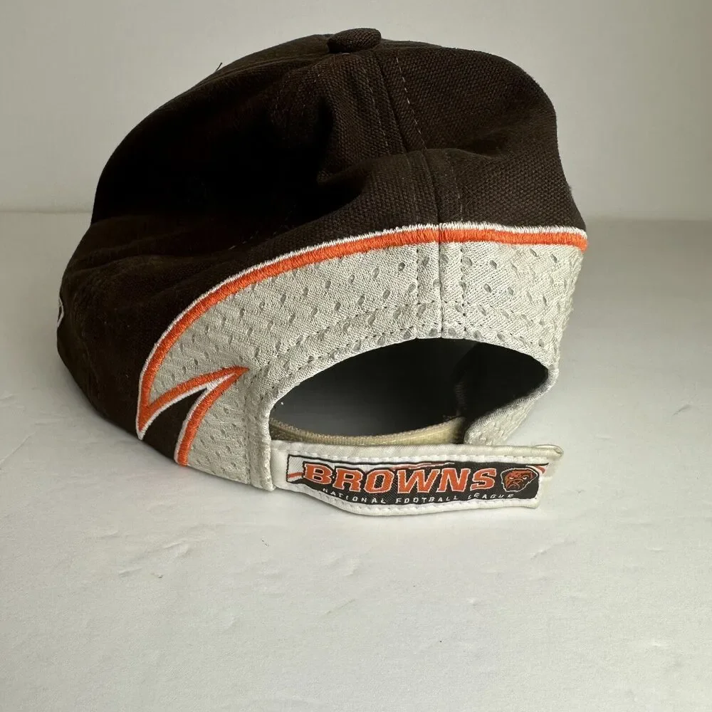 CLEVELAND BROWNS Football VINTAGE Hat REEBOK One Size Cap NFL‎ White